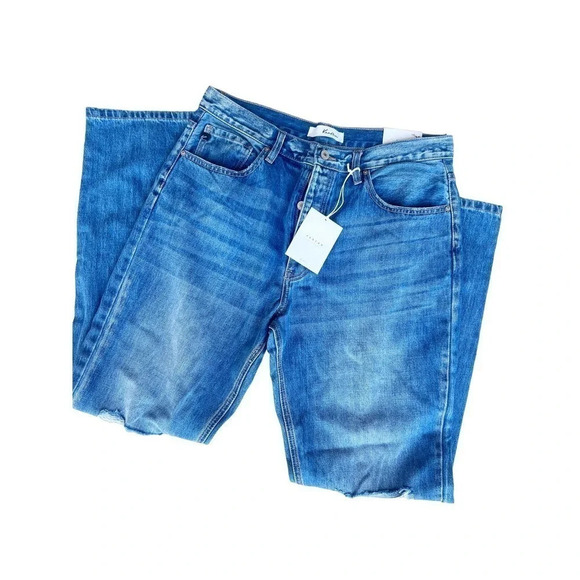 Kancan Size 13/30 Medium Wash Dixon Ultra High 90’s boyfriend Jeans NEW! - Picture 2 of 6